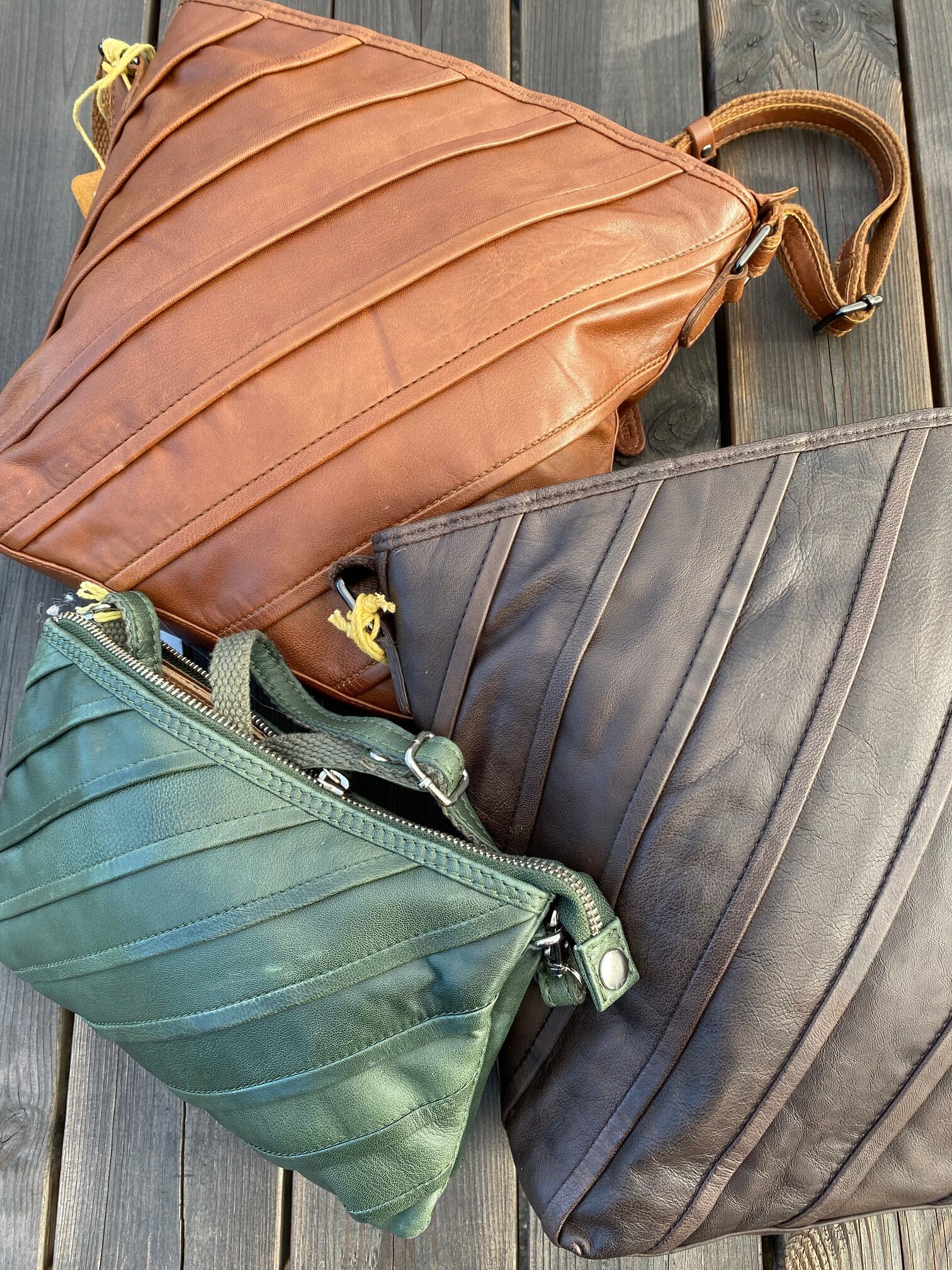 Skinn & mocka väskor